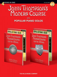 John Thompson's Modern Course plus Popular Piano Solos - 4 Books in One! (noty na klavír) (+audio)