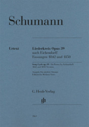 Robert Schumann: Song Cycle Op. 39, On Poems by Eichendorff (noty na zpěv, střední hlas, klavír)