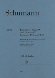Robert Schumann: Song Cycle Op. 39, On Poems by Eichendorff (noty na zpěv, hluboký hlas, klavír)