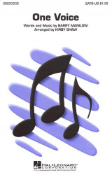 Barry Manilow: One Voice (noty na sborový zpěv, SATB a cappella) - SADA 5 ks