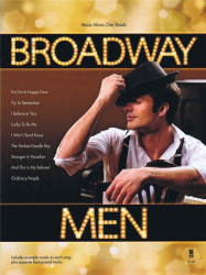 Music Minus One: Broadway Men (noty na klavír, zpěv, akordy) (+audio)