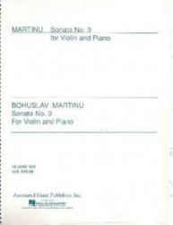Bohuslav Martinů: Sonata No. 3 (noty na housle, klavír)