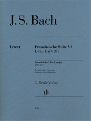 J.S. Bach: French Suite VI in E Major BWV 817 (noty na klavír)