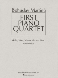 Bohuslav Martinů: First Piano Quartet (noty na housle, violu, violoncello, klavír)