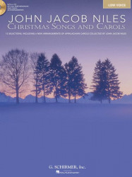 John Jacob Niles: Christmas Songs and Carols (noty na zpěv, hluboý hlass) (+audio)