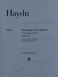 Joseph Haydn: String Quartets Book IV, Op. 20  - Sun Quartets (noty pro smyčcový kvartet)