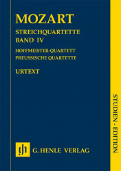 W.A. Mozart: String Quartets Volume 4 - Hoffmeister Quartet and Prussian Quartets (noty pro smyčcový kvartet)