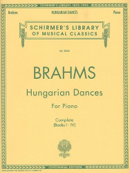 Johannes Brahms: Hungarian Dances (noty na klavír)