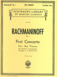 Sergej Rachmaninov: First Concerto for the Piano in F# Minor, Op. 1 (noty na čtyřruční klavír)