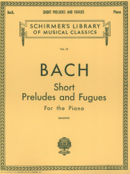 Johann Sebastian Bach: Short Preludes and Fugues (noty na klavír)