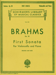 Johannes Brahms: Sonata No. 1 in E Minor, Op. 38 (noty na violoncello, klavír)