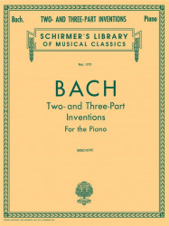 Johann Sebastian Bach: 2- and 3-Part Inventions (noty na klavír)