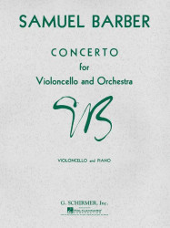 Samuel Barber: Concerto For Violoncello And Orchestra (noty na violoncello, klavír)