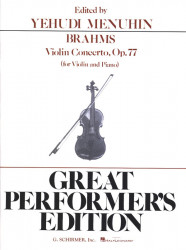 Johannes Brahms: Violin Concerto In D Op.77 (noty na housle, klavír)