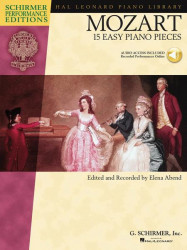 Wolfgang Amadeus Mozart: 15 Easy Piano Pieces (noty na snadný klavír) (+audio)