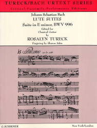 Johann Sebastian Bach: Suite in E Minor BWV996 (noty na kytaru)