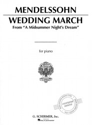 Felix Mendelssohn Bartholdy: Wedding March / Svatební pochod (noty na klavír)