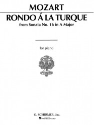 W.A. Mozart: Rondo a la Turque from Sonata in A Major K331 (noty na klavír)