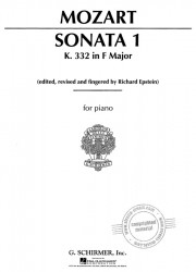 W.A. Mozart: Sonata No. 1 in F K332 (noty na klavír)