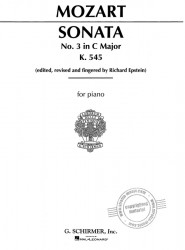 W.A. Mozart: Sonata No. 3 in C Major K545 (noty na klavír)