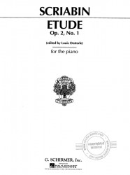 Alexandr Skrjabin: Etude In C Sharp Minor Op.2 No.1 (noty na klavír)