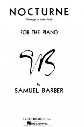 Samuel Barber: Nocturne Op. 33 - Homage to John Fields (noty na klavír)