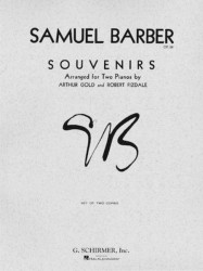 Samuel Barber: Souvenirs (noty na čtyřruční klavír)