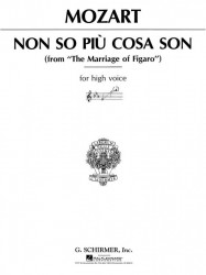 W.A. Mozart: Non so piu cosa son from The Marriage of Figaro (noty na zpěv, klavír)