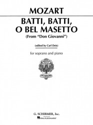 W.A. Mozart: Batti, batti from Don Giovanni (noty na zpěv, klavír)