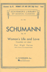 Robert Schumann: Woman's Life and Love - High Voice (noty na zpěv, klavír)