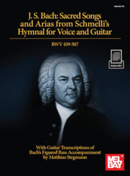 J. S. Bach: Sacred Songs and Arias from Schmelli's Hymnal BWV 439-50 (noty na zpěv, kytaru) (+audio)