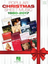 Popular Christmas Sheet Music 1980-2017 (noty na klavír, zpěv, akordy)