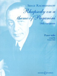 Sergej Rachmaninov: Rhapsody On A Theme Of Paganini (noty na klavír)