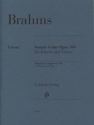 Johannes Brahms: Sonata in A major op. 100 (noty na housle, klavír)