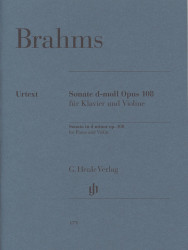 Johannes Brahms: Sonate D-Moll Opus 108 (noty na housle, klavír)