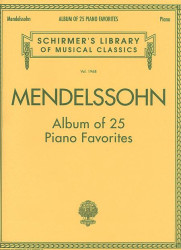 Mendelssohn Bartholdy: Album Of 25 Piano Favourites (noty na klavír)