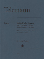 Georg Philipp Telemann: Methodical Sonatas 1 (noty na příčnou flétnu nebo housle, basso continuo)