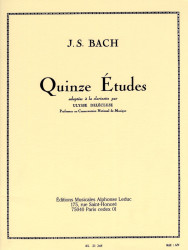 Johann Sebastian Bach: 15 Etudes (noty na klarinet)