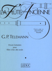 Georg Philipp Telemann: 12 Fantasies (noty na altovou zobcovou flétnu)