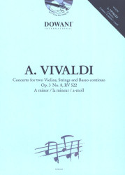 Antonio Vivaldi: Concerto A minor Op.3 No.8 RV 522 (noty na housle, klavír) (+audio)
