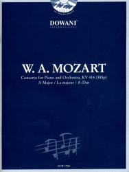W.A. Mozart: Concerto KV414 in A Major (noty na klavír) (+audio)