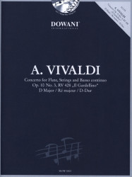 Antonio Vivaldi: Concerto Op.10 No.3 RV 428 Il Gardellino in D Major (noty na příčnou flétnu, klavír) (+audio)