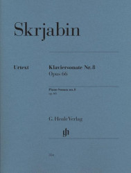 Alexandr Skrjabin: Piano Sonata No.8 Op.66 (noty na klavír)