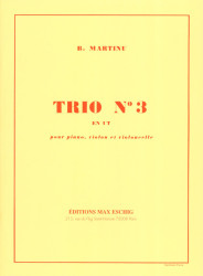 Bohuslav Martinů: Trio No. 3 En Ut - 1951 (noty na housle, violoncello, klavír)