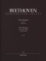 Beethoven: 2 Sonatas In E Major & G Major Op.14 Nos 1 & 2 (noty na klavír)