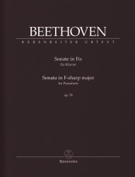 Beethoven: Sonata in F-Sharp Major Op. 78 (noty na klavír)