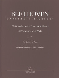 Beethoven: 33 Variations on a Waltz op. 120, Diabelli Variations (noty na klavír)