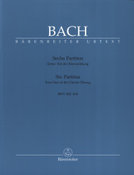 J.S. Bach: Six Partitas BWV 825–83 (noty na klavír)