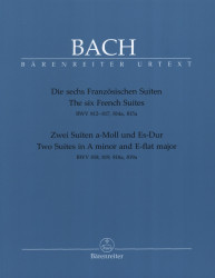 J.S. Bach: 6 French Suites / 2 Suites in A minor and E-flat major BWV 812-819 (noty na klavír)