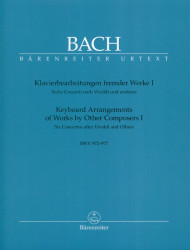 J.S. Bach: Keyboard Arrangements of Works by Other Composers I BWV 972-977 (noty na klavír)